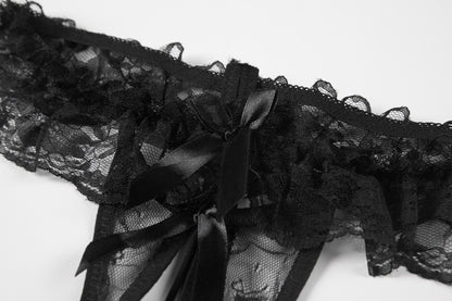 Lovely Flounce Bow Lace Pantie