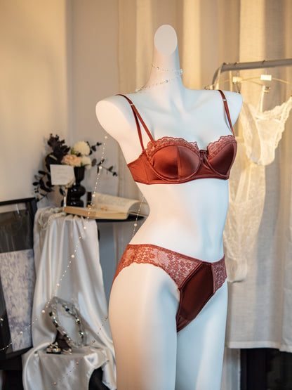 Red Elegant Lace Lingerie Set